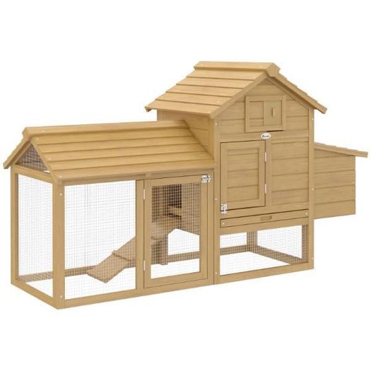 Small Chicken Coop with Run & Nesting Box