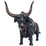 Large Abstract Bull (35cm)  - Patinated Bronze Image 4