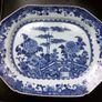 Chinese export blue and white platter. Image 3
