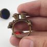Antique Ring Collection Lot of 15 Brass Stone & Glass Rings Image 10