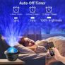 LED Star Galaxy Projector Starry Sky Night Light Built in Bluetooth Speaker Home Bedroom Decoration Kids Gift Lamp Image 3