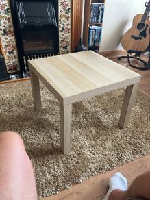 IKEA side table white oak