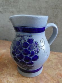 vintage pitcher Ant. Krummeich Gres D'alsace Betschdorf pottery jug