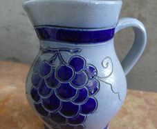vintage pitcher Ant. Krummeich Gres D'alsace Betschdorf pottery jug