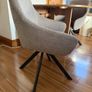 Dining table foldable on both side and 2 chairs (can rotate) Image 3