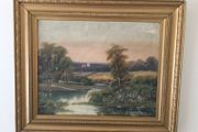 Art - Vintage Oil on Board  ( C. Reilly)