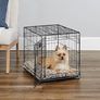 Pets 61 cm  Single Door Folding Dog Crate with Divider Panel, Leak Proof Tray  Secure Latches  Metal Wire Kennel for Small Breeds  Portable, Durable  Easy to Assemble Image 2