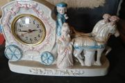 Rare Vintage Porcelain Mantel Clock
