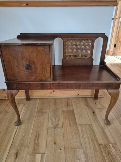 Vintage Telephone Table with cupboard