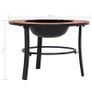 Mosaic Fire Pit Terracotta 68cm Ceramic Image 5