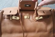 Tan handbag faux leather