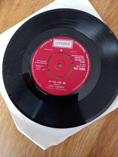 Quiet Elegance I'm afraid of loosing you 7" Demo Promo