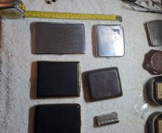 vintage cigarette cases and imco lighter
