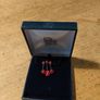 red poppy flower design Necklace  sold by independent jewelers like IB2 Jewellery Store. New in box. Image 4