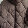 Primark Brown Diamond Quilted Puffer Jacket Coat size L Image 2