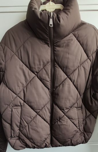 Primark Brown Diamond Quilted Puffer Jacket Coat size L