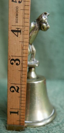 Vintage Brass Handbell Featuring a Mischievous  Handle
