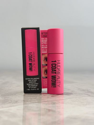 New Huda Beauty 1 Coat WOW Extra Volumising and Lifting Mascara Mini