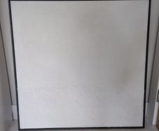 Framed canvas painting - white with texture