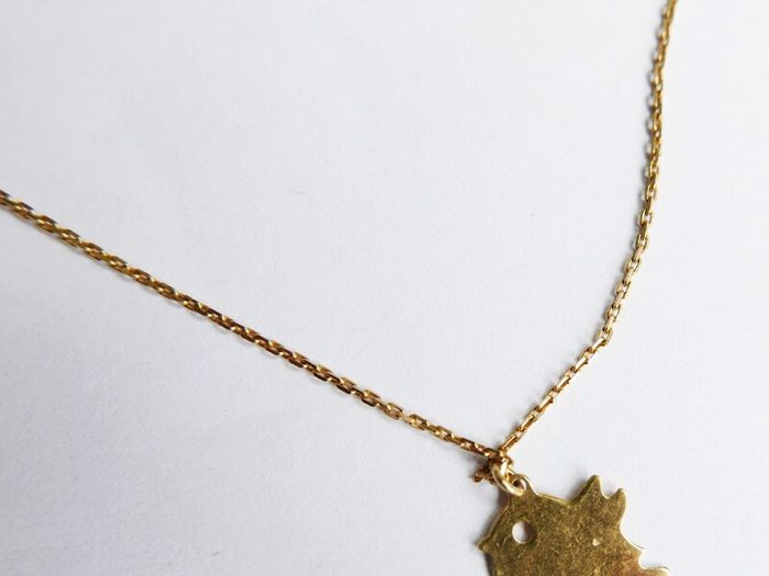 Gold over 925 Sterling Silver Bird Pendant Necklace 18" MIDAS ALTRO BIRD PENDANT NECKLACE 1,9g