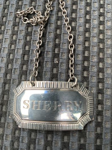 Sterling Silver Decanter Label