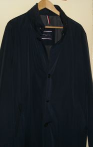Men's Tommy Hilfiger Coat Parka Style Concealed Hood Eu52 [as New Un-worn]