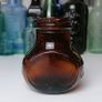 62 - Vintage 4oz Bovril Dark Brown Glass Embossed Letters Jar Image 5