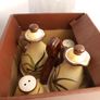 Salt Pepper Vinegar & Olive Oil Set Olive  garden  by slaneyside pottery lemon design  kitchen gift present set Image 4
