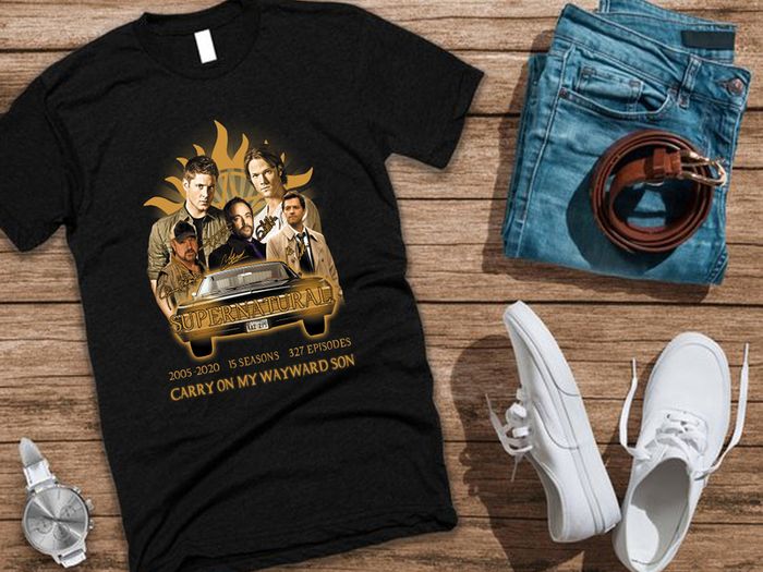 Carry On My Wayward Son Supernatural T Shirt