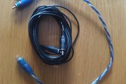 Subwoofer 2 RCA into 1 RCA cable + 6m RCA to RCA extension