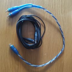 Subwoofer 2 RCA into 1 RCA cable + 6m RCA to RCA extension