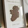 Home is Where the Heart Is Handcrafted Walnut Ireland Shadow Box Frame with Gift Box Image 2