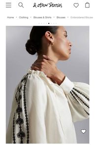&other stories embroidered blouse