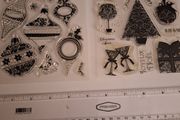 2 x sets of clear Christmas stamps for cardmaking fun!