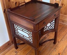 antique bedside table