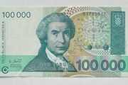 Croatia 100000 Dinara 1993 Banknote