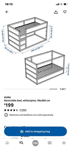 ikea kura bunk bed