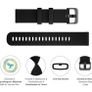 22mm Strap Compatible for Fossil Gen 5, Compatible for Samsung Galaxy Watch 3 45mm, Sports Silicone Replacement Wristband Compatible for Garmin Vivoactive 4 Image 2