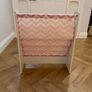 Kids pink & white chevron bookcase Image 5