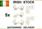 5050 5630 LED Strip Light Connectors L Shape Adapters 10mm 2pin NO Soldering