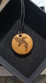Maori Shark Motif Wooden pendant