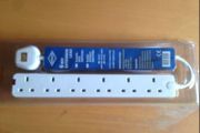 4 / 6 way extension leads and surge protector