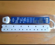 4 / 6 way extension leads and surge protector