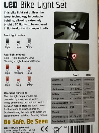 LED BIKE SET Lighthouse Elite