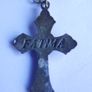 Antique/vtg Rosary Terra Fatima Faux Pearls Beads Image 6