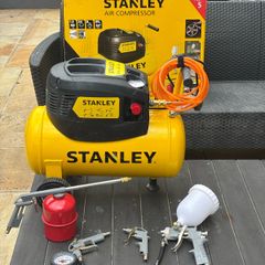 Stanley 24Ltr  Electric Compressor with 5 Piece Accessory Kit 230V