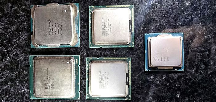 Intel CPU job lot x5 - Xeon E5-2680 v4, X5650 x2, E5-1620, i3-6100T