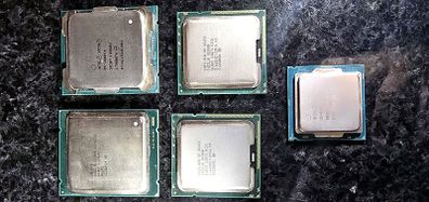 Intel CPU job lot x5 - Xeon E5-2680 v4, X5650 x2, E5-1620, i3-6100T