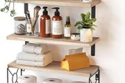Wood Bathroom Shelves