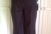 BNWT Chocolate Brown Linen Trousers Size 10